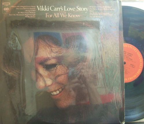 3枚で送料無料【米Columbia】Vikki Carr/Vikki Carr's Love Story - For All We Know拍卖