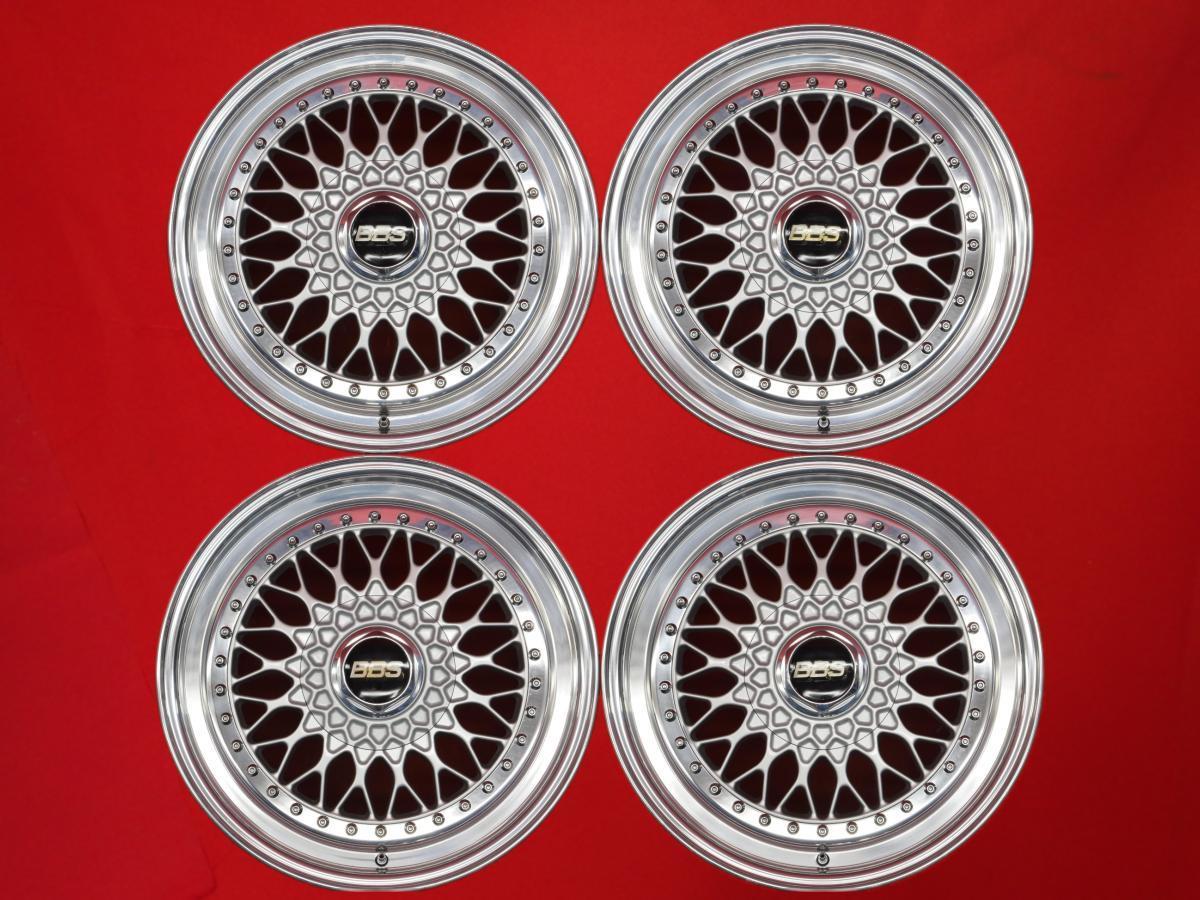 鍛造 軽量 BBS RS RS320 / RS321 ホイール 4本 8/9J-17 PCD114.3 5穴 +43/+40 ハブ60 90年代 アリスト スープラ クラウン に是非!! aa17拍卖