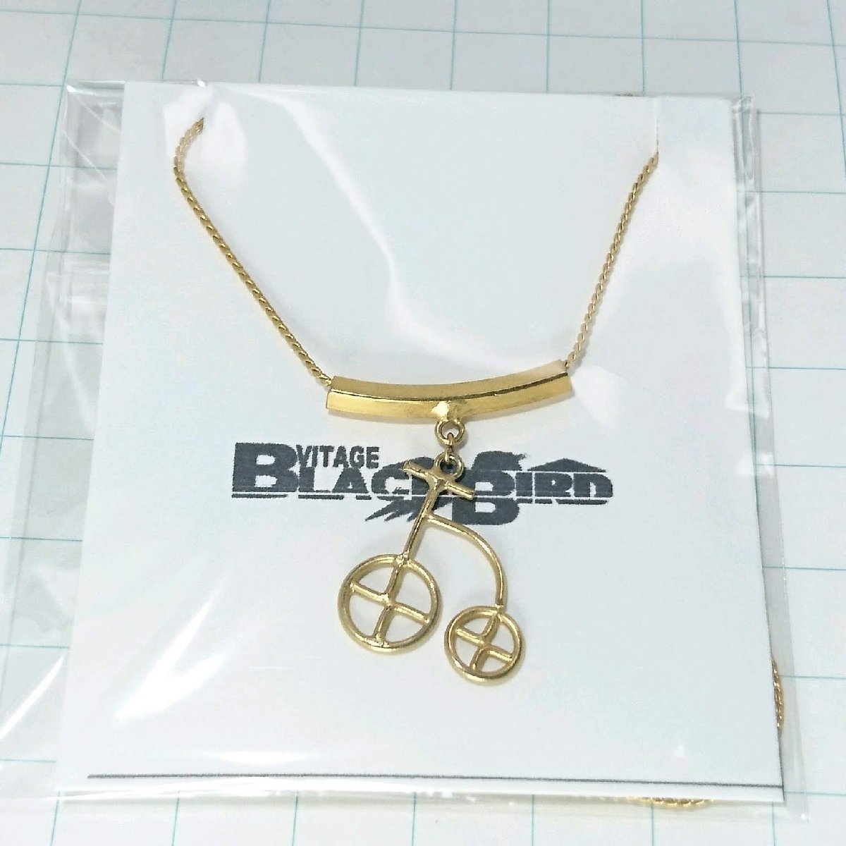 送料無料)ビンテージ☆自転車☆約34cm☆アンティークネックレス A11210拍卖