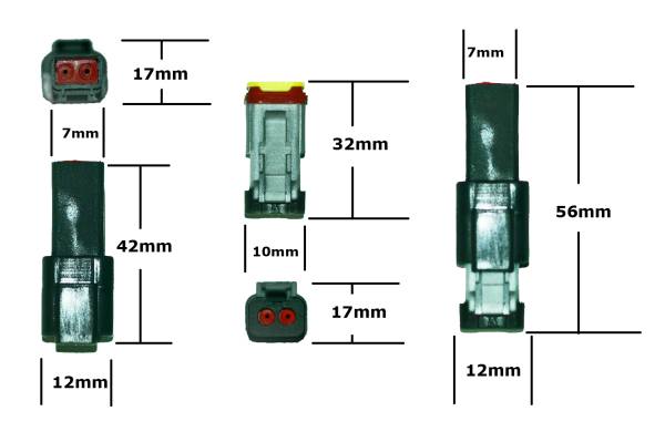 ◆2Pドイチェ配線カプラーキット2極送料無料ハーレー建設機械HD拍卖
