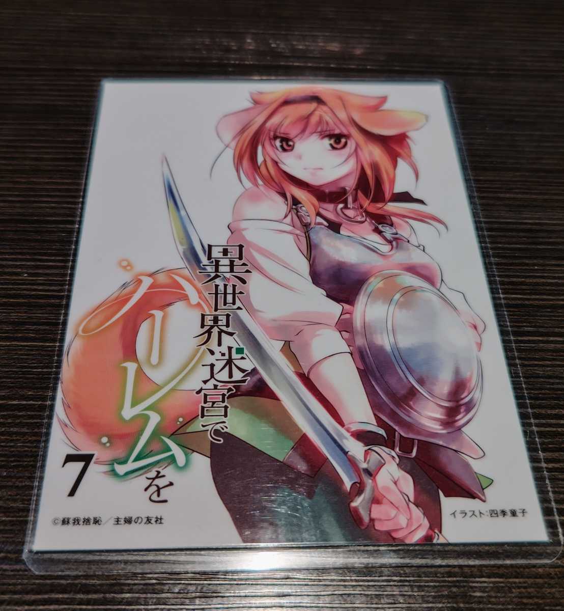 ♪『異世界迷宮でハーレムを』♪イラストカード♪ラミネート加工済み(説明欄必読)♪拍卖