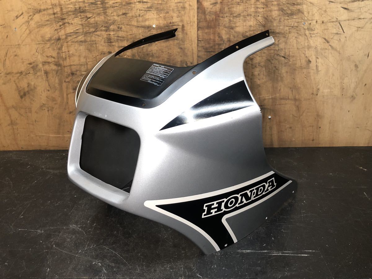 新品未使用 ホンダ VT250F MC08 インテグラ 純正 アッパーカウル ライトカウル シルバー 銀黒 VT250FC 美品拍卖