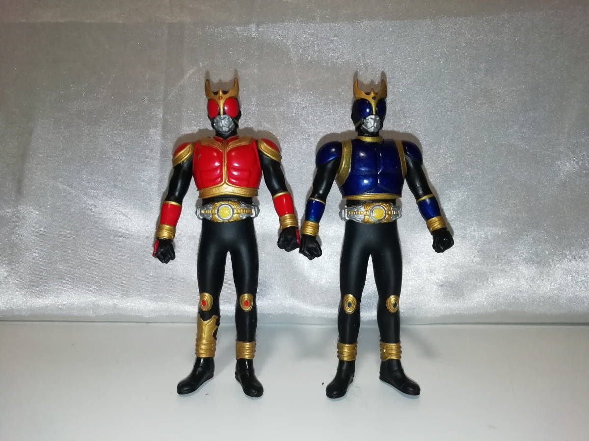 中古品 仮面ライダークウガ ソフビフィギュア 2個セット拍卖
