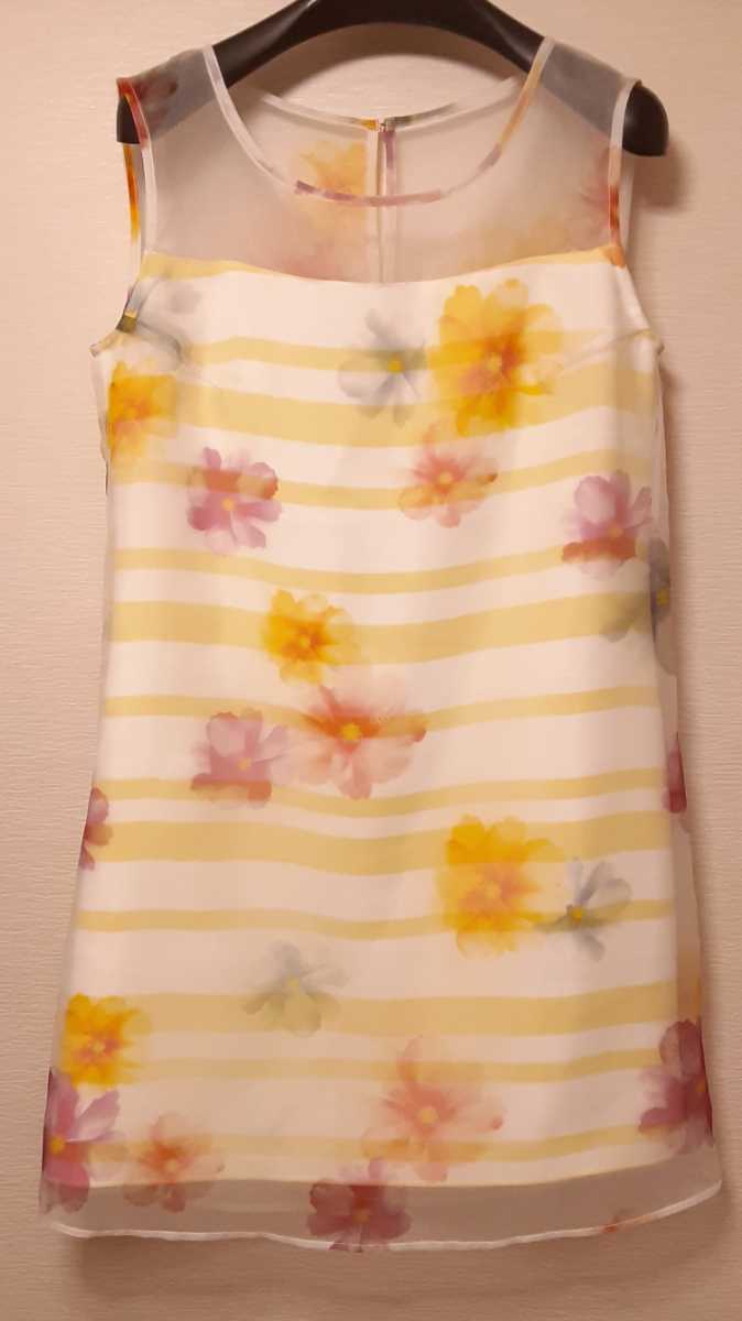 【値下げ】新品☆ワンピース☆シースルー☆ボタニカル拍卖