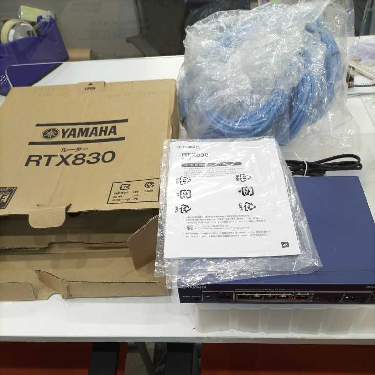 YAMAHA ルーター RTX830 未使用LANケーブル5m9本セット拍卖