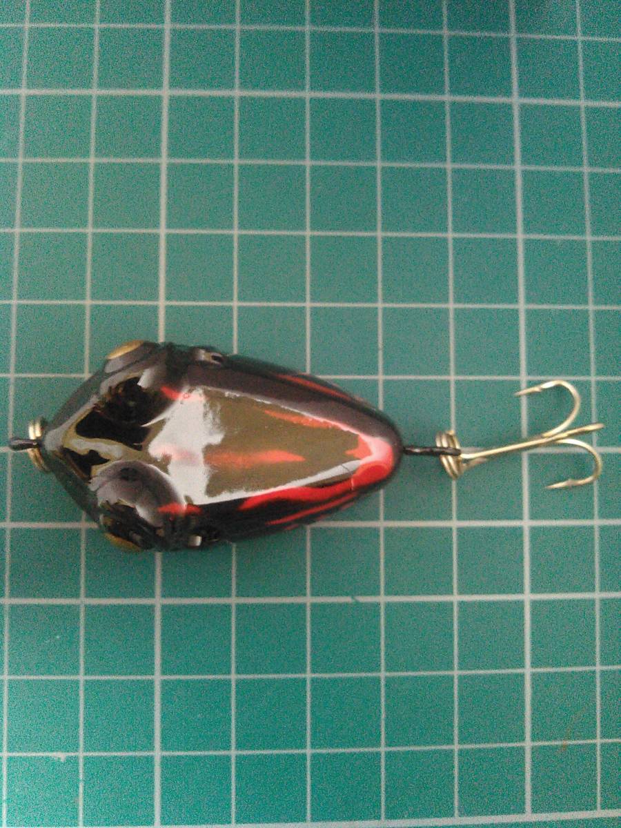 カエルのルアー 50mm 10g 6 検)B級ルアー ブラックバス ナマズ 野池 トップウォーター スモール拍卖