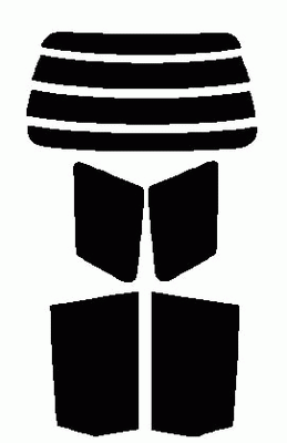 スモーク 26% 2層構造フィルム ファミリアバン Y11 カット済みカーフィルム リヤーセット拍卖