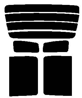 ダークスモーク 13% 極厚 2層構造フィルム ワゴンR ワイド MA61S・MB61S カット済みカーフィルム リヤーセット拍卖