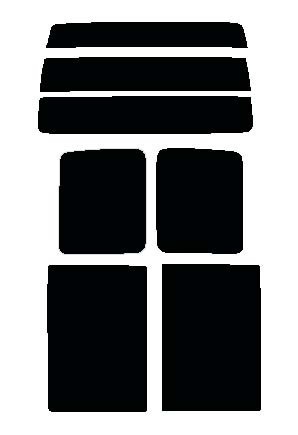 スモーク 26% 2層構造フィルム アトレー S320 S330 手動スライドドア カット済みカーフィルム リヤーセット拍卖