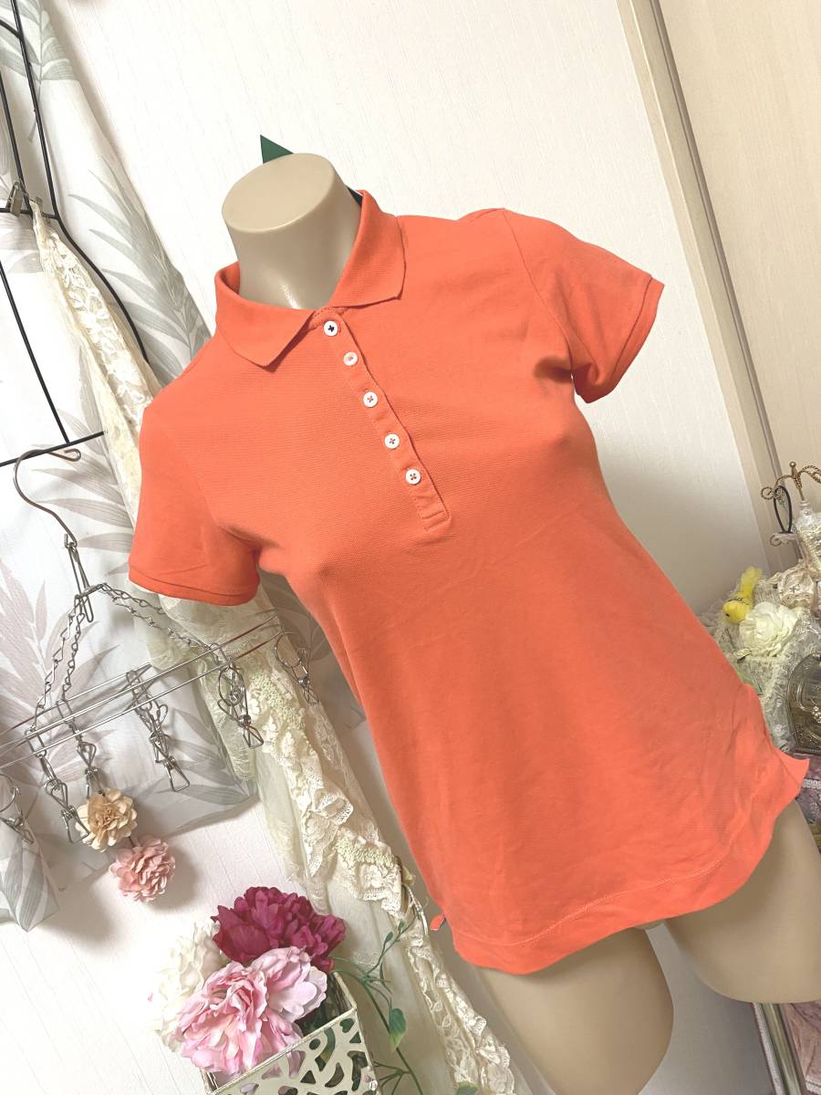 レディス EUR Sサイズ:H&M◆半袖ポロシャツ:オレンジ 定価:1,190拍卖