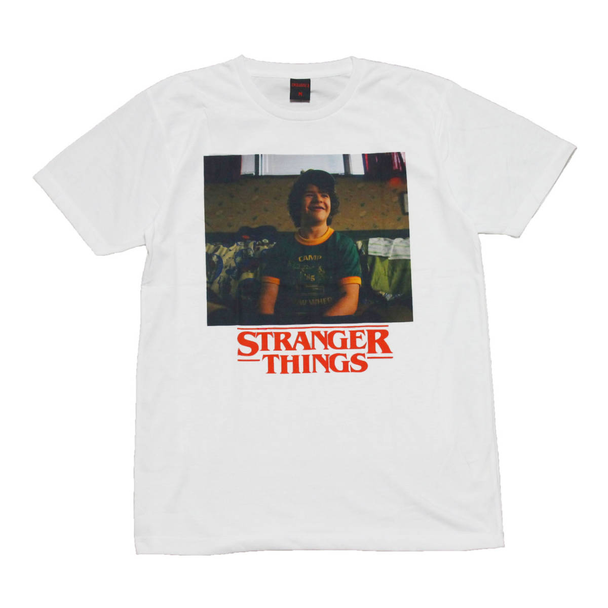 ストレンジャーシングス アメリカ ドラマ ダスティン 人気 キャラ ストリート系 デザイン おもしろTシャツ メンズ 半袖★tsr0549-wht-l拍卖
