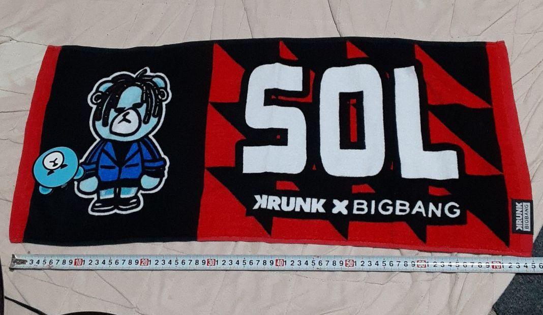 超素敵☆KRUNK×BIGBANG(FXXK IT)☆フェイスタオル☆SOL☆レッド☆残1拍卖