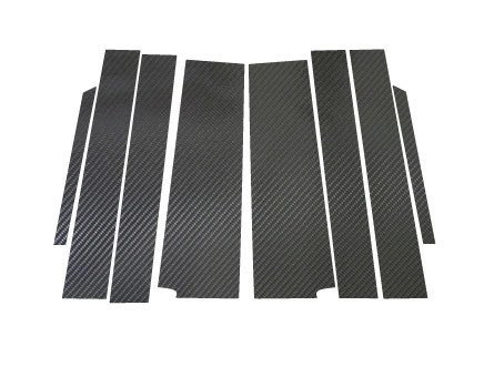 【送料無料】ハセプロ カーボンピラー(ノーマルカットタイプ/CPH-9) ブラック/8Pセット★ステップワゴン RG3/RG4 (H17/5~H21/10)拍卖