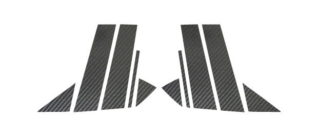 【送料無料】ハセプロ カーボンピラー(ノーマルカットタイプ/CPMA-29GU) ガンメタ/ 10Pセット★MAZDA アクセラスポーツ BMEFS (H25/11~)拍卖