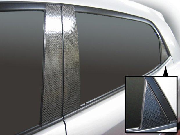 【送料無料】ハセプロ カーボンピラー(ノーマルカットタイプ/CPMA-22GU) ガンメタ/ 6Pセット★MAZDA デミオ DE3FS (H19/7~H23/5)拍卖