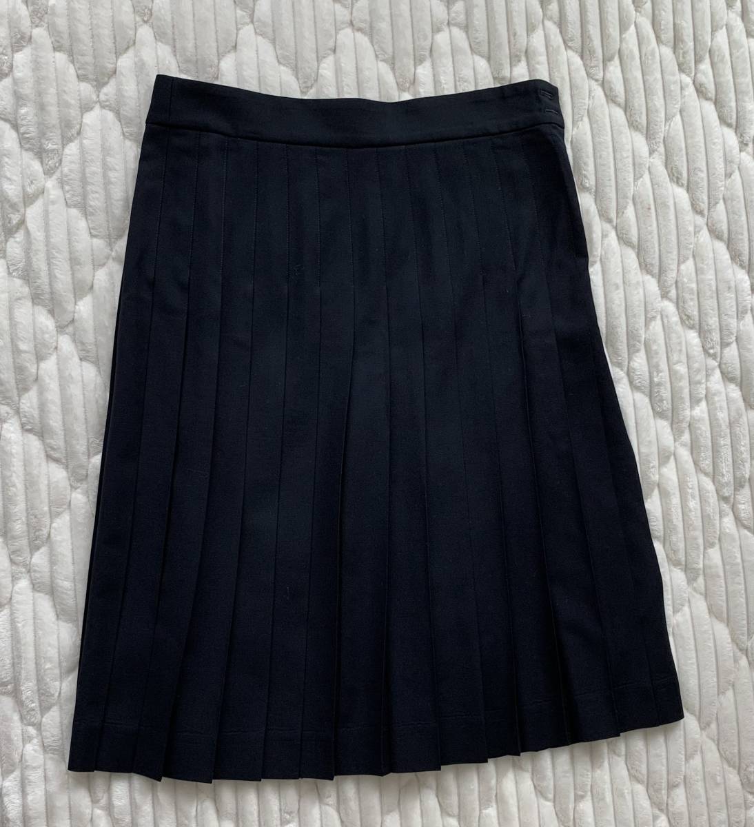 ラルフローレンRalphLauren ウールプリーツスカート ダークネイビー 3fサイズ拍卖