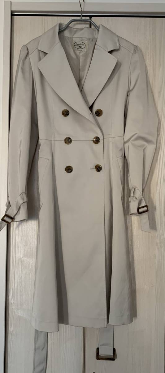 アリスバーリー トレンチコート ライトグレーベージュ 11号拍卖