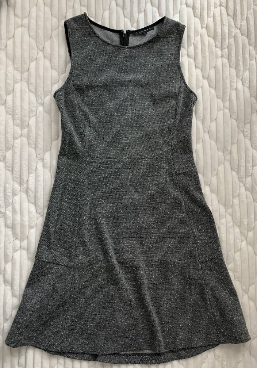 ①セオリー ワンピース 2号 グレー系拍卖