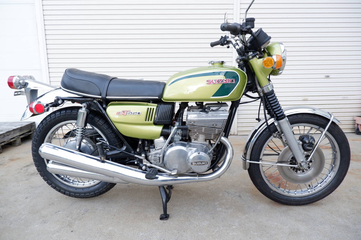 スズキ GT550 書付き エンジン始動OK ノーマル オリジナル 検索GT380/750拍卖