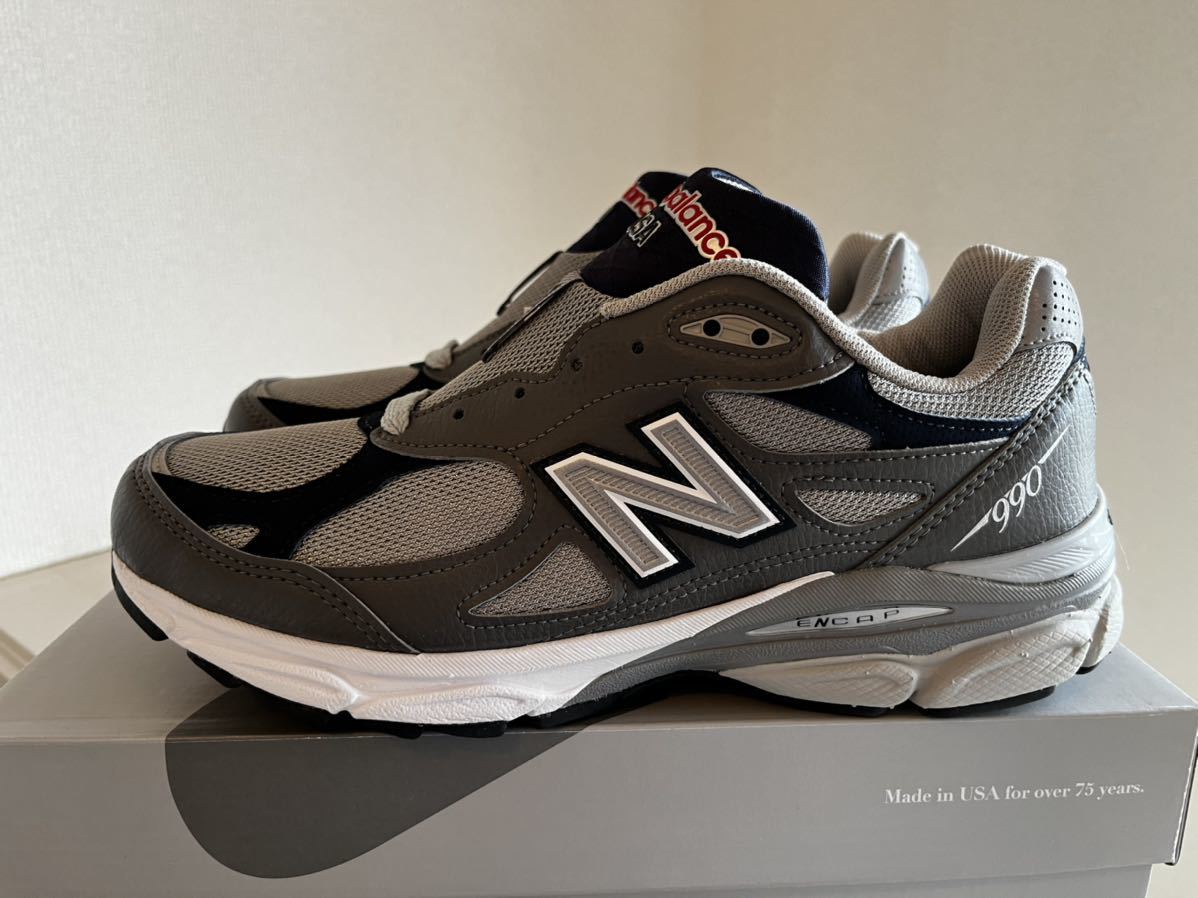 公式オンライン購入!納品書付!NEW BALANCE M990GJ3 ニューバランス アメリカ製 MADE IN USA拍卖