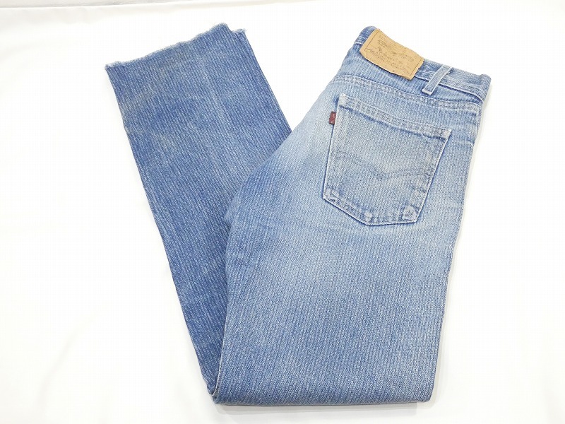 レア USA製 80s ビンテージ Levi's リーバイス 505 ブルー ストライプ デニム パンツ ジーンズ 表記32×34 実寸32×32.2 ヒゲ 蜂の巣 501拍卖