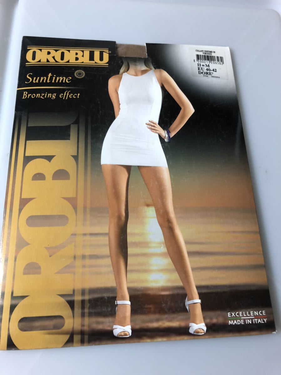 【送料無料】 OROBLU suntime bronzing effect M EU 40-42 DORE' 15デニール パンティストッキング オロブル拍卖