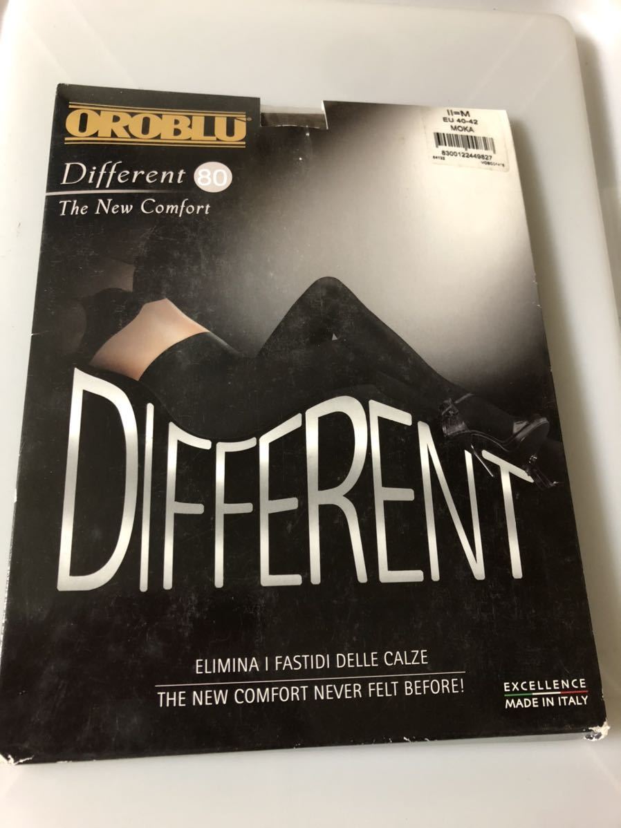 【送料無料】 OROBLU different 80 the new comfort オロブル 80デニール タイツ M eu 40-42 MOKA拍卖