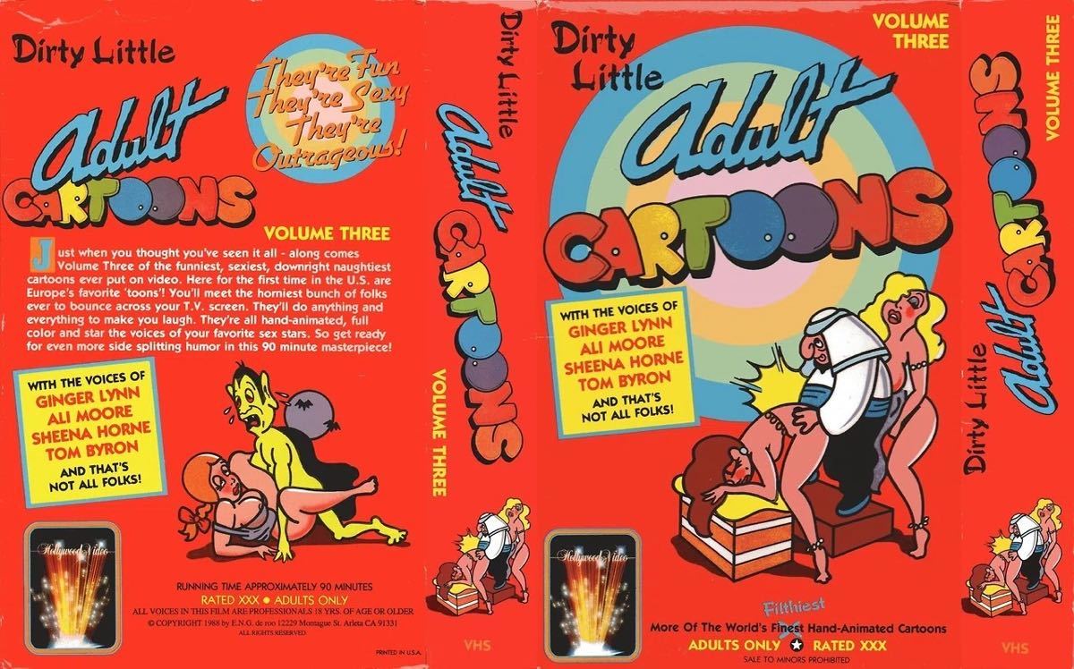 輸入品 激レア Dirty Little Adult Cartoons Volume Three VHS by Hollywood Video, 1988拍卖