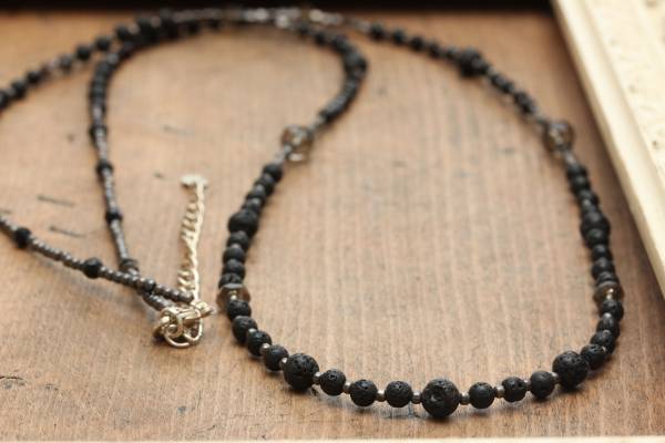 *ラバーストーン&ラインストーンロングネックレス拍卖