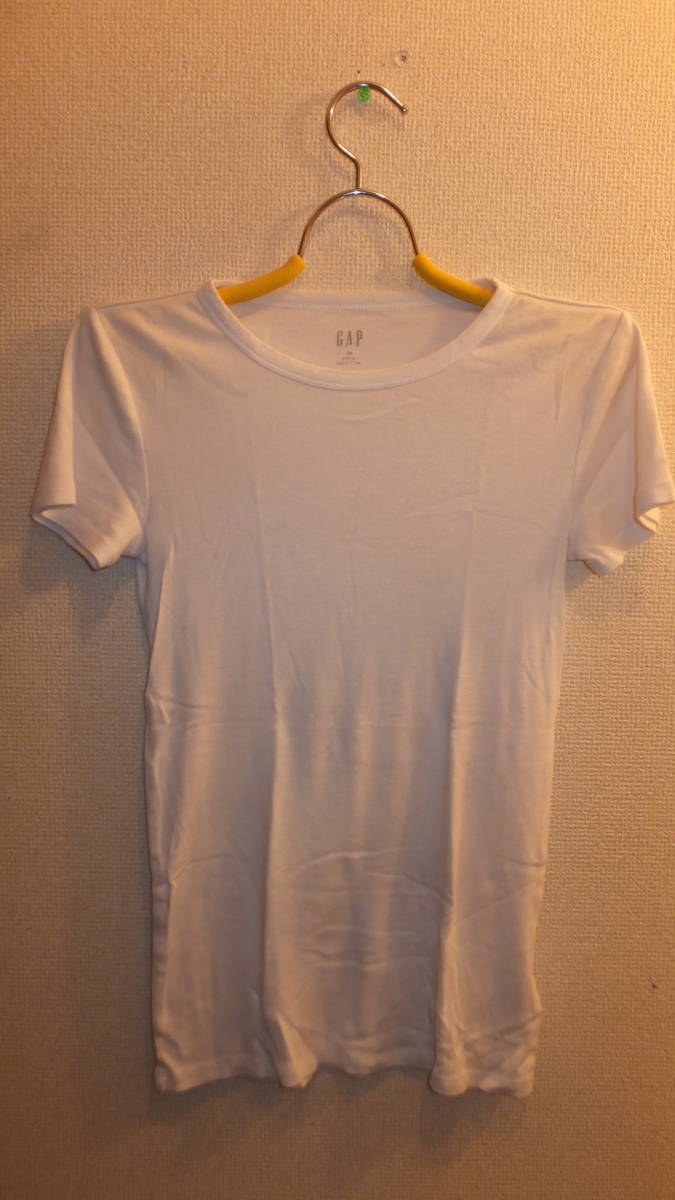 ★GAP★Ladies tops size XS ギャプレディーストップス Tシャツ白 サイズXS USED IN JAPAN拍卖