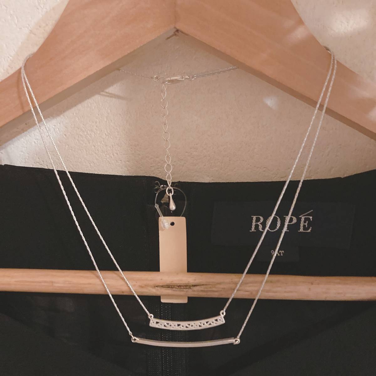 ネックレス グレーシルバー アッシュ ダブルチェーン 未使用タグ付 軽量 accessories 0079拍卖