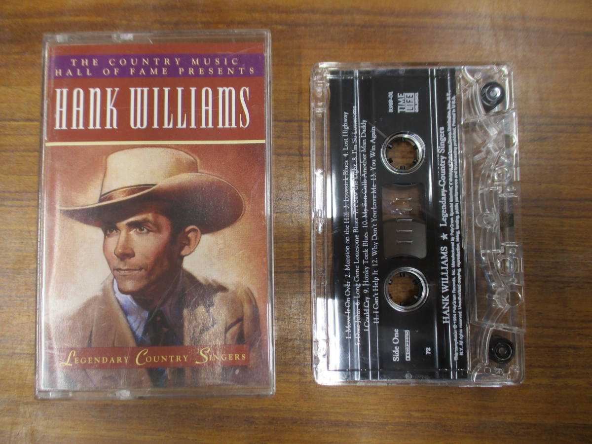 S-2810【カセットテープ】US版 / HANK WILLIAMS Legendary Country Singers / R989-01 ハンク・ウィリアムス cassette tape拍卖