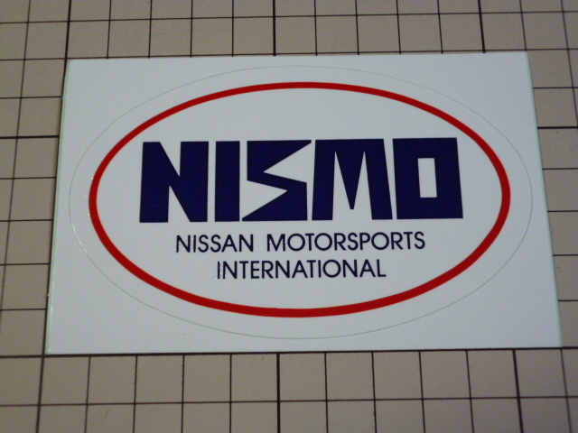 純正品 旧ロゴ NISMO NISSAN MOTOR SPORTS INTERNATIONAL ステッカー (103×64mm) 日産 NISSAN ニッサン モータースポーツ ニスモ拍卖