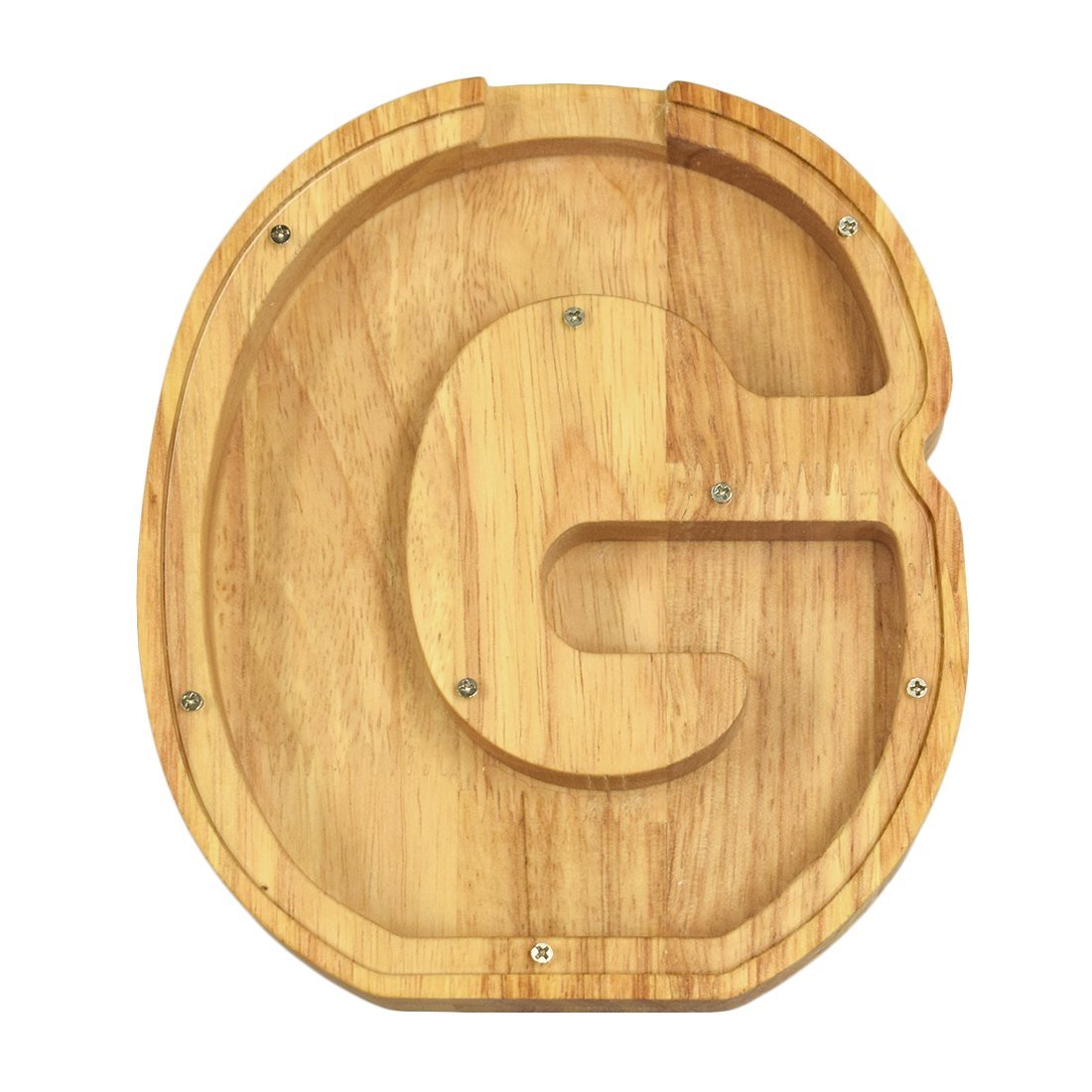 木製貯金箱 アルファベット 英字 預金箱 装飾品 透明 小銭入れ インテリア おしゃれ デザインG拍卖