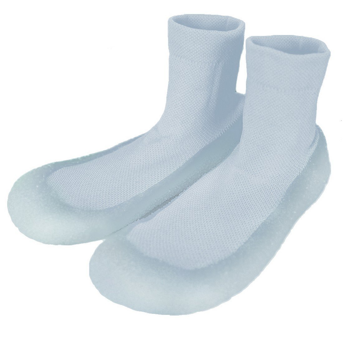 ソックスシューズ 蛍光色 滑り止め 柔らか 通気性 軽量 伸縮性 靴下 ルームシューズ 室内室外兼用 23cm ライトブルー拍卖