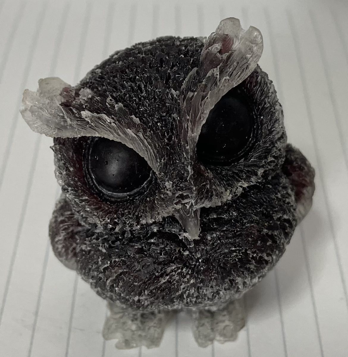 柘榴石のフクロウ オルゴナイト 天然石 置物インテリア 縁起物 幸運 ラッキー パワーストーン 魔除 お守 小物ファッション 雑貨グッズ拍卖