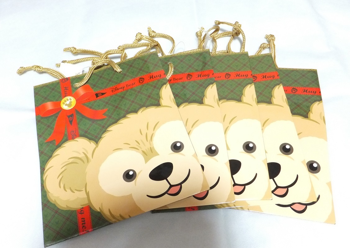 ディズニーシー ディズニーベア 紙袋 5点セット ペーパーバッグ 初期 ダッフィー拍卖