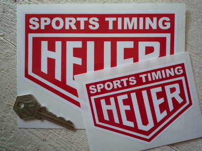 海外 送料無料 Sports Timing Heuer ステッカー シール 153mm セット拍卖