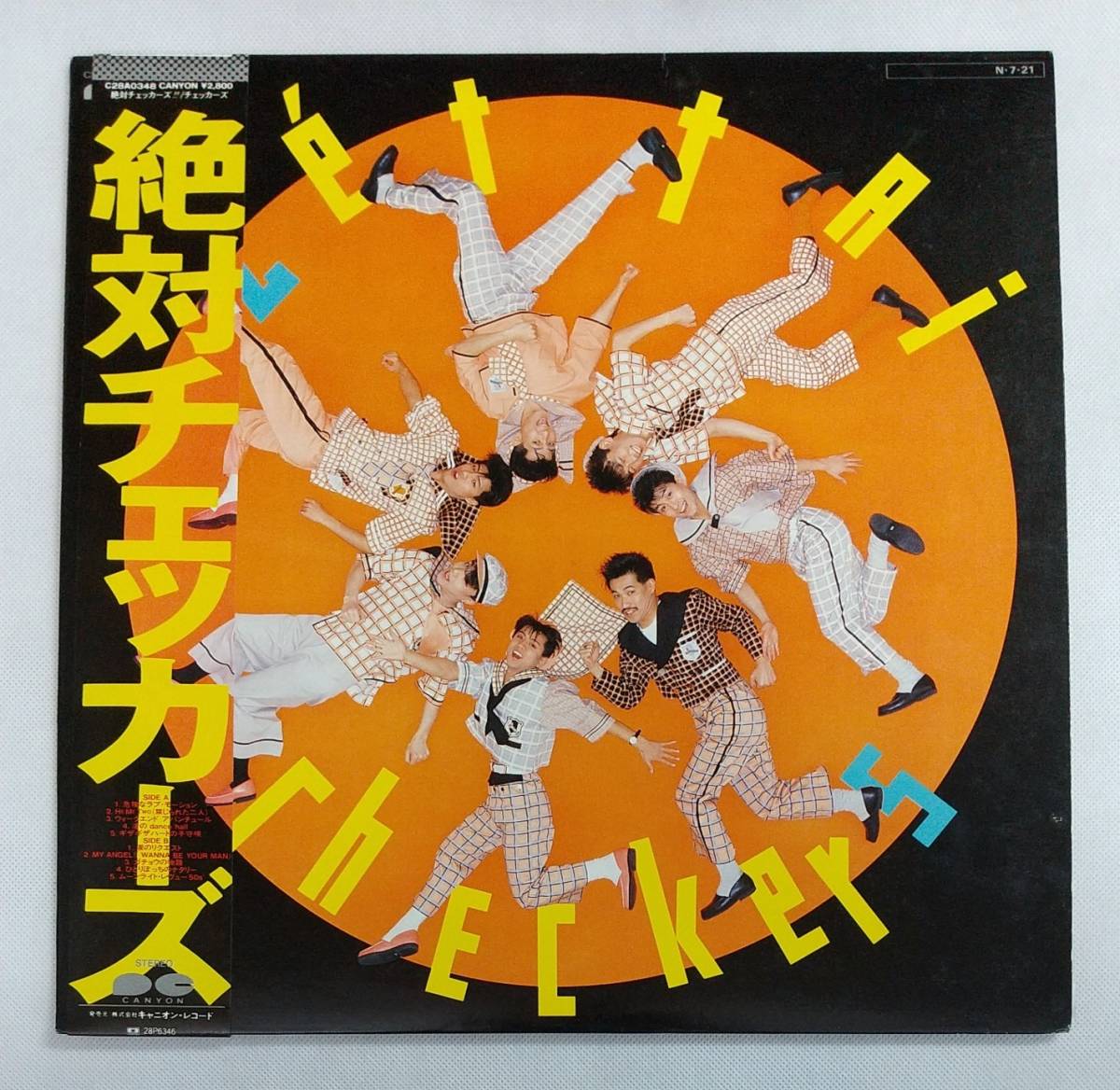 LPレコード/チェッカーズ/絶対チェッカーズ/帯付/C28A0348/J-POP/マト番C28A0348A,C28A0348B №028拍卖