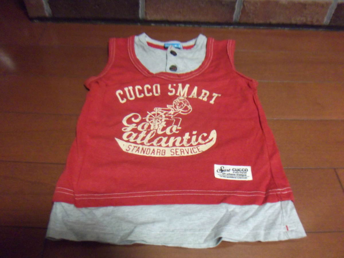 値下げ 新品 フーセンウサギ タンクトップ サイズ80 重ね着風 クリックポスト発送可 切手可拍卖