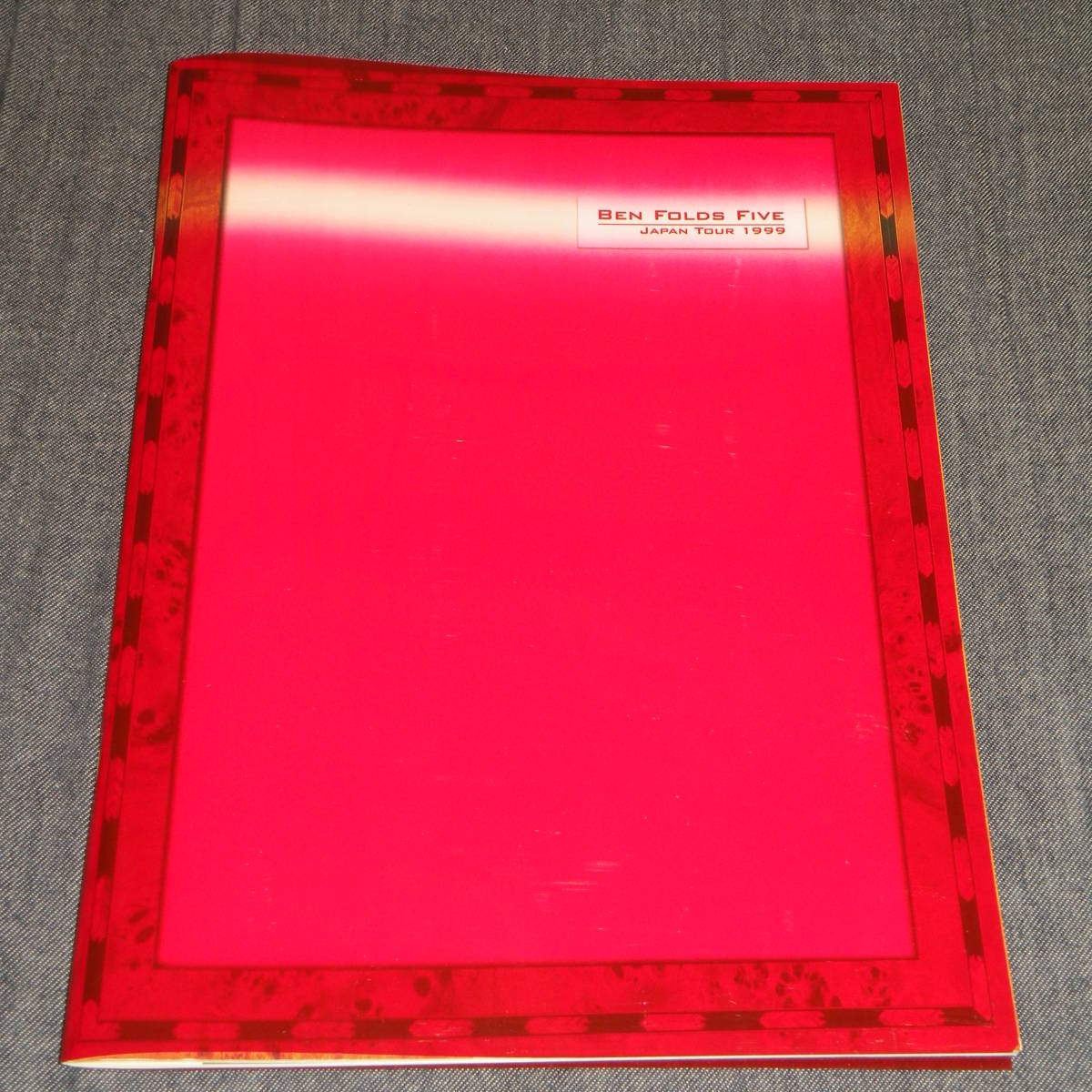 即決 来日公演パンフレット BEN FOLDS FIVE JAPN TOUR 1999拍卖