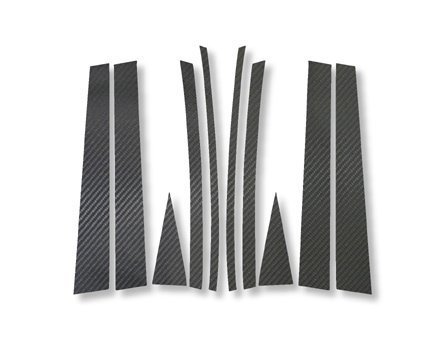 【送料無料】ハセプロ カーボンピラー(ノーマルカットタイプ/ CPM-2S) シルバー/ 10Pセット★シャリオグランディス N96W (H9/10~H15/5)拍卖