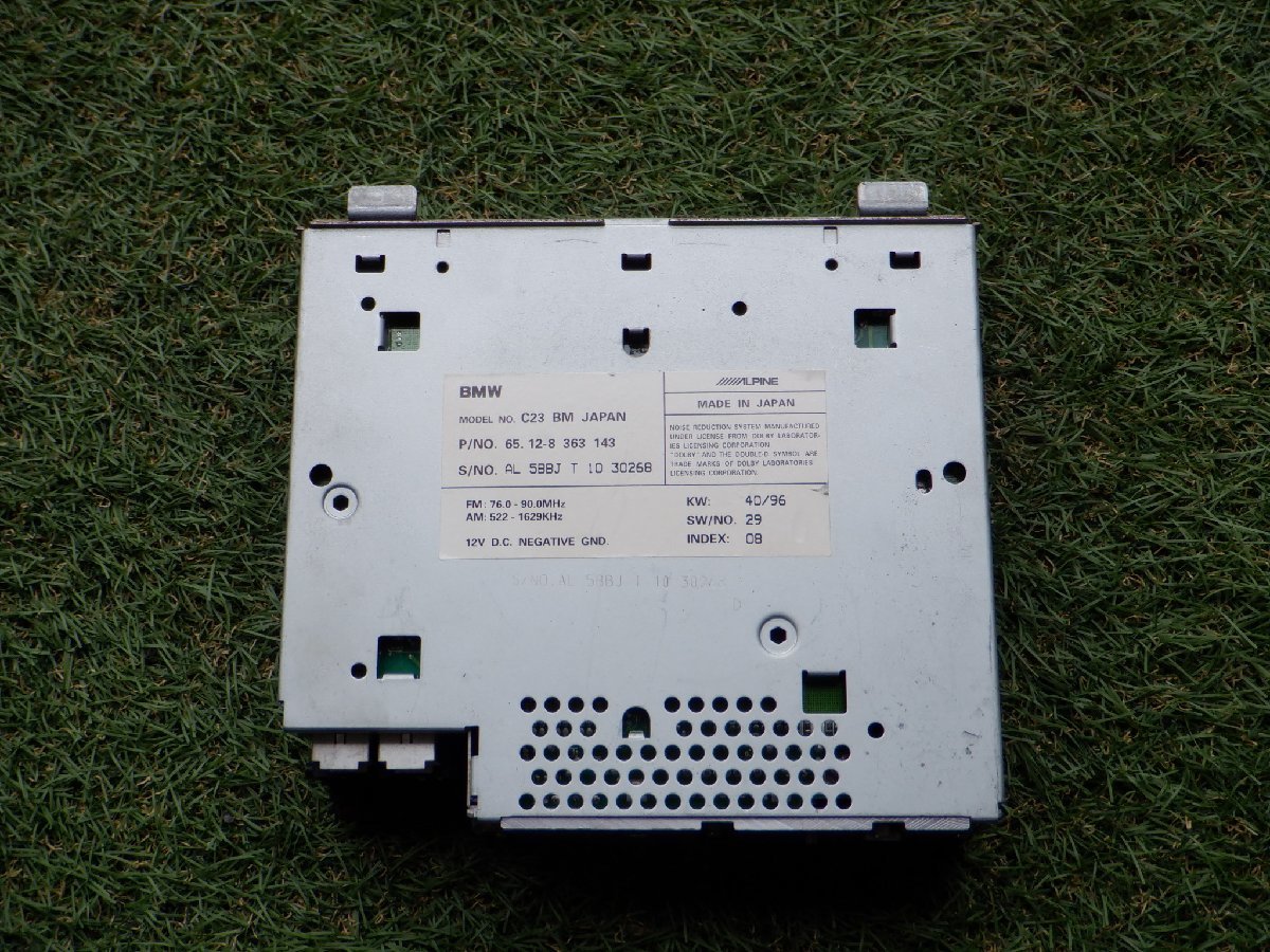 BMW純正 E-DE44 E39 540I 5シリーズ 1994年 AM FM チューナー ユニット 65.12 8 363143 m-22-8-454拍卖