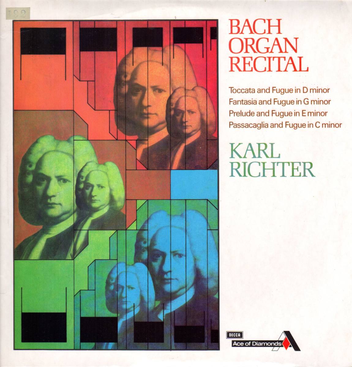 リヒター バッハ・オルガン・リサイタル オリジナル・ステレオ版【中古LP】拍卖