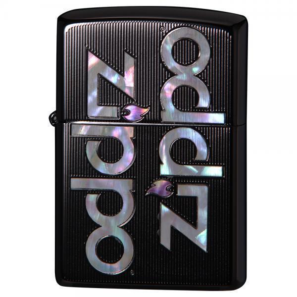 同梱可能 ジッポー LOGO/ブラックチタン 両面エッチング 貝貼り 2TIBK-LOGO&ギフトボックスセット(オイル+フリント+BOX)拍卖