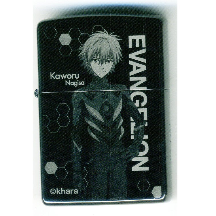 ジッポー エヴァンゲリオン エヴァンゲリヲン カヲル ブラックチタンコート&ギフトボックスセット(オイル+フリント+BOX)拍卖