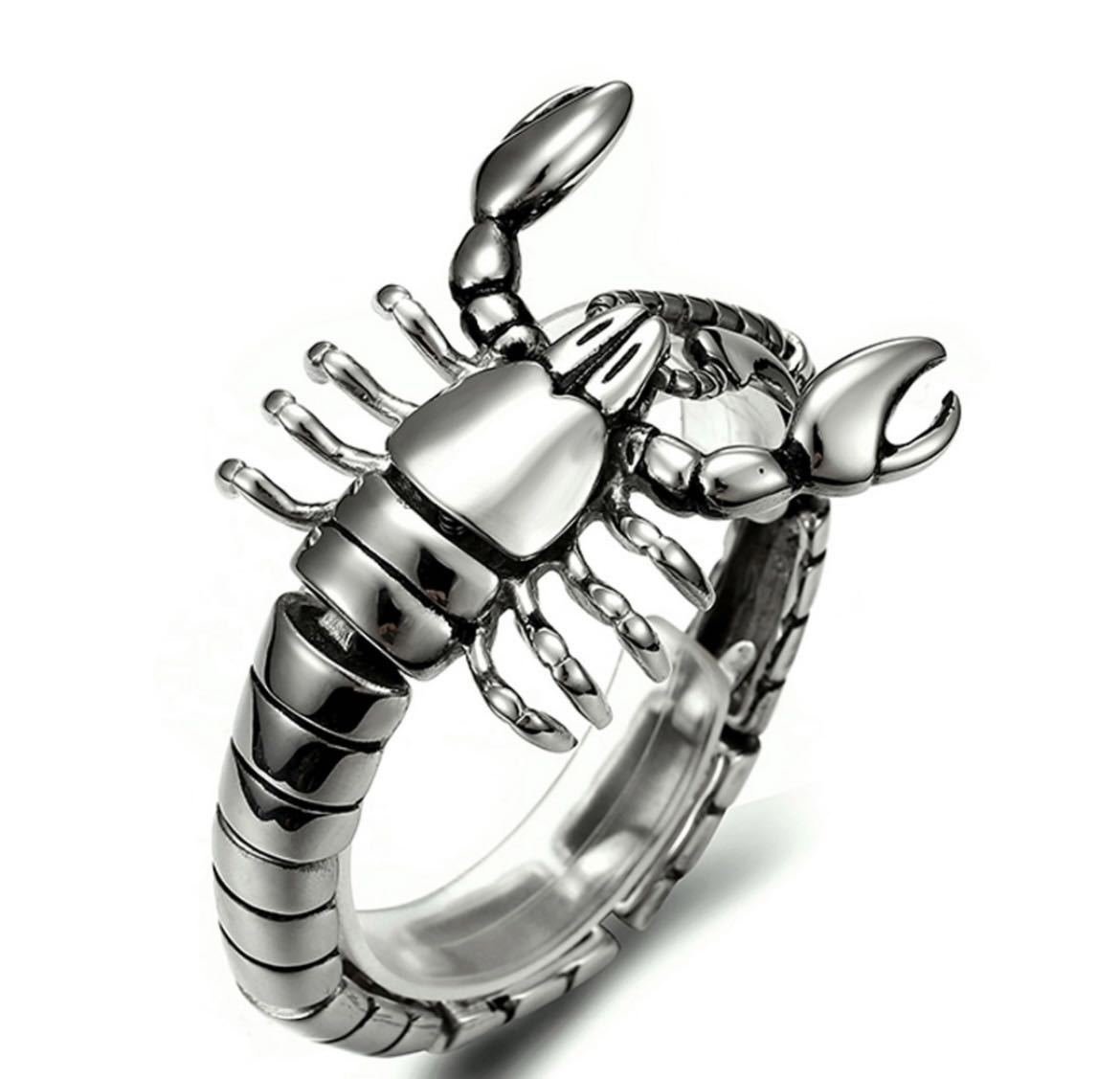 LHH949★ステンレス スコーピオンブレスレット アクセサリー 蠍 バングル ジュエリー サソリ スコーピオン ブレスレット拍卖