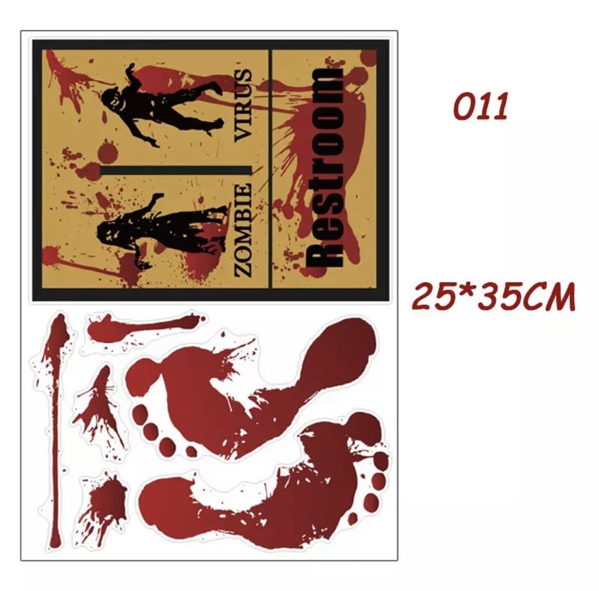 LHH1249★スプラッターステッカー 防水 ステッカー 貼り付 ステッカーボム スーツケース ハロウィーン ギター ノートパソコン クール 血拍卖