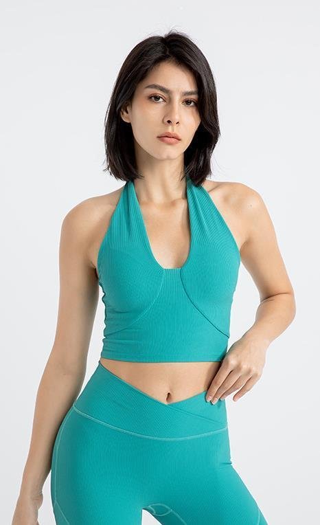 LHK1148★レディース スポーツウエア 揺れない ハイサポート ヨガブラ 速乾 通気 伸縮性 スポーツブラ Vネック拍卖