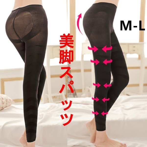 lyw354★ 美脚スパッツ 着圧タイツ 加圧 レギンス 2枚セット 補正下着 骨盤矯正 ヒップアップ むくみ 引き締め 脚痩せ ダイエット マッサ 拍卖